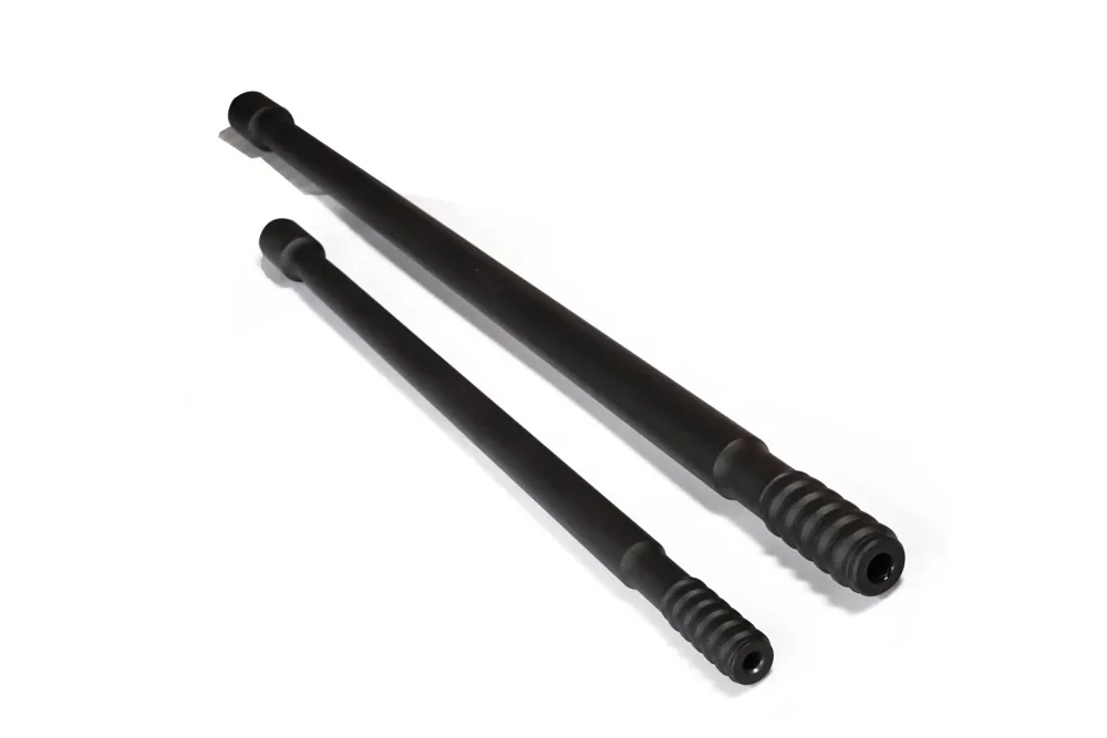 PLASMA drill rods — thread-root strengthened rods, factory photo